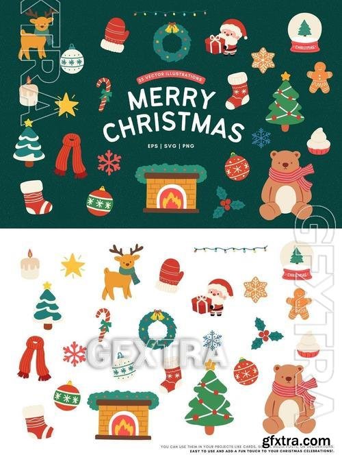 Christmas Hand drawn Illustrations A2G8DZZ