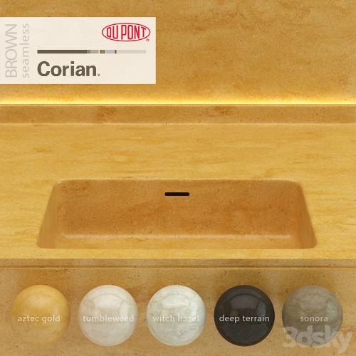 Dupont Corian Kitchen Countertops Brown 4