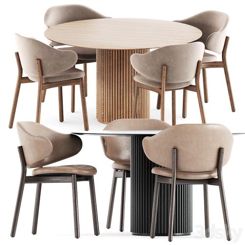 Holly chairs by Calligaris and Palais Royal table by Asplund