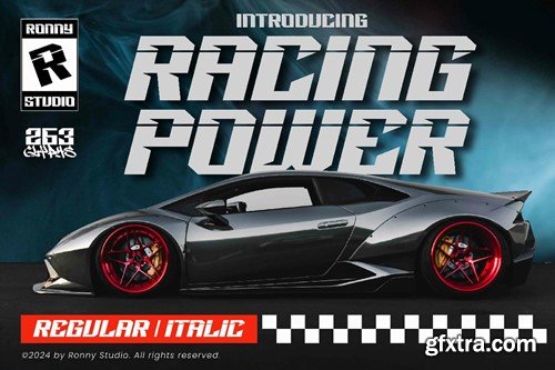 Racing Power - Racing Font PVKB7X8