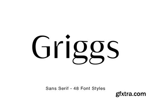 Griggs Sans Font Family LTP78CK