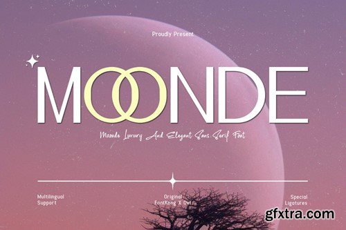 Moonde – A Luxury and Elegant Sans Serif Font PGPM3NB