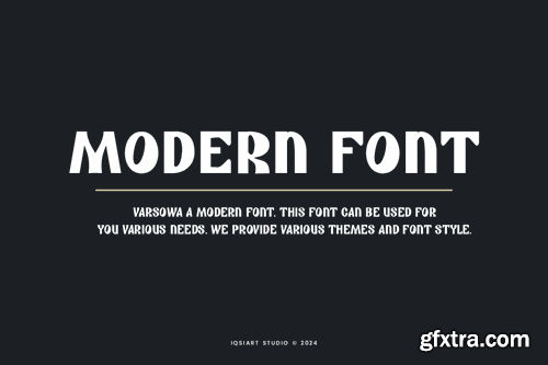 Varsowa - Modern Sans Font 6J6JGGT