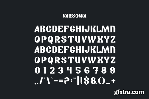 Varsowa - Modern Sans Font 6J6JGGT