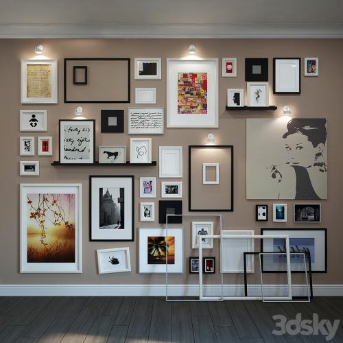 Wall composition of the frames IKEA