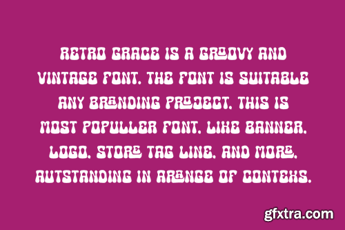 Retro Grace - Groovy Display Font KBA3EUW