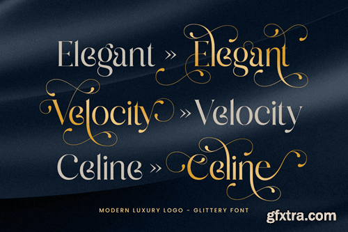 Glittery - Lavish Luxury Font 7KCANKX