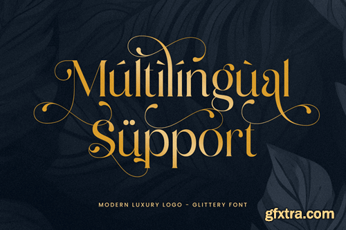 Glittery - Lavish Luxury Font 7KCANKX