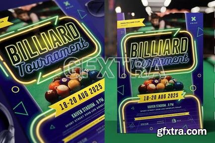 Billiard Flyer PVAMNXU