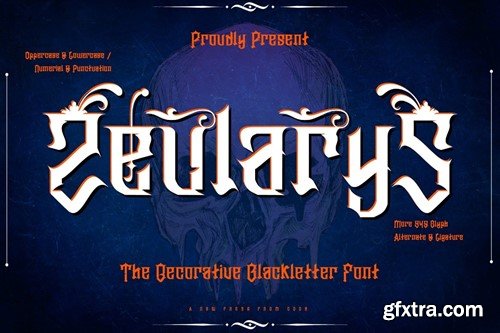 Zeularys - Font Decorative Blackletter N94A89R