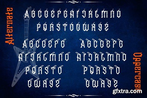 Zeularys - Font Decorative Blackletter N94A89R