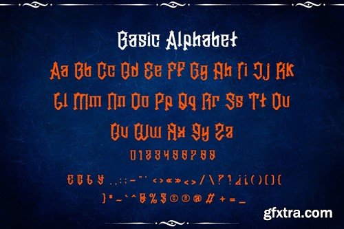 Zeularys - Font Decorative Blackletter N94A89R