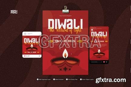 Light of Diwali - Flyer Set RXE6FS2