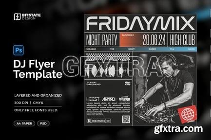 DJ | Night Club Flyer/Poster Template 9NBBUMW