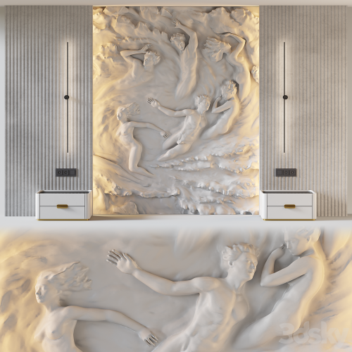 HEADBOARD 3D wall panel 002