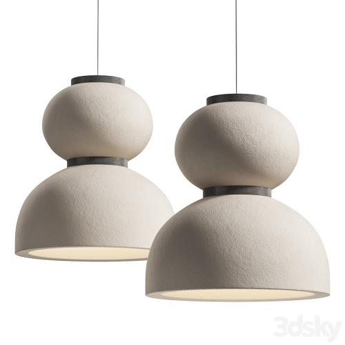 Japandi Lantern Shaped Pendant Light