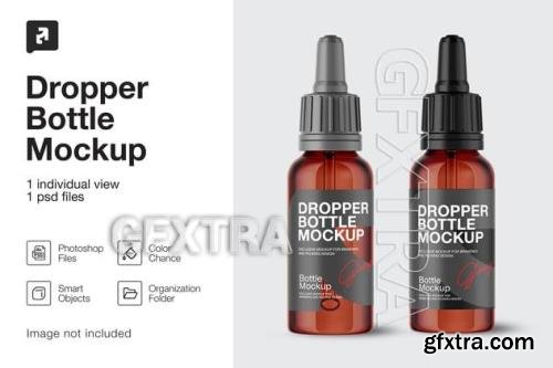 Amber Glass Dropper Bottle Mockup 2AD4AG4