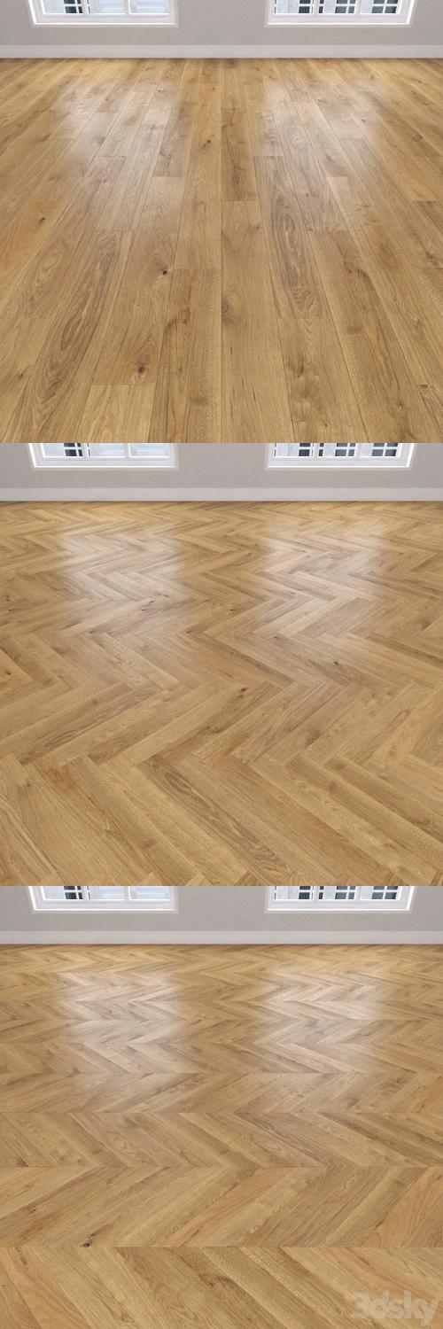 Parquet Oak, 3 types. Christmas tree, linear, chevron.