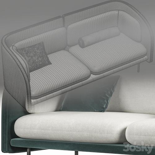 Green minimalimal sofa