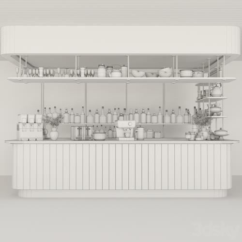 Design project of a cafe in a modern style 2. Alcohol