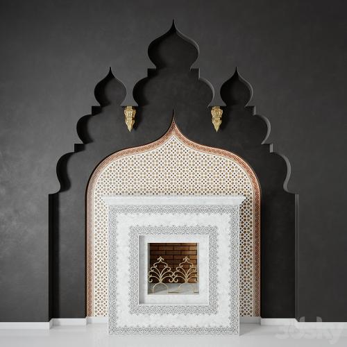 Arabic Fireplace 3D model