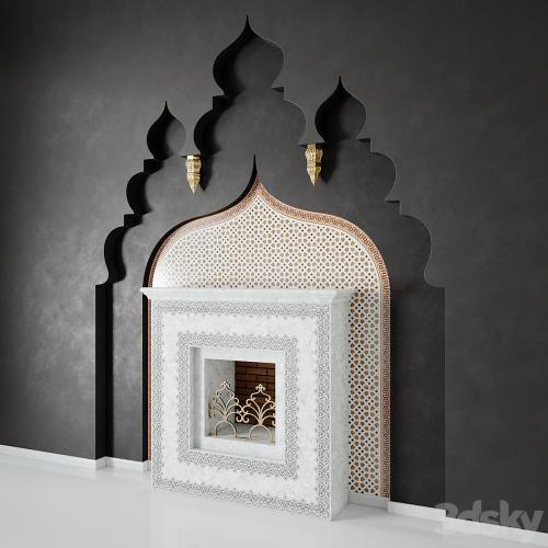 Arabic Fireplace 3D model