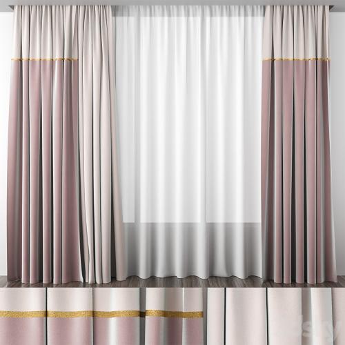 Dusty rose curtains