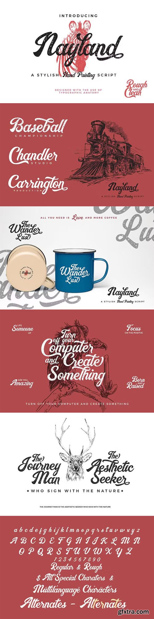 Nayland - Stylish Hand Painting Script Font [Re-Up]