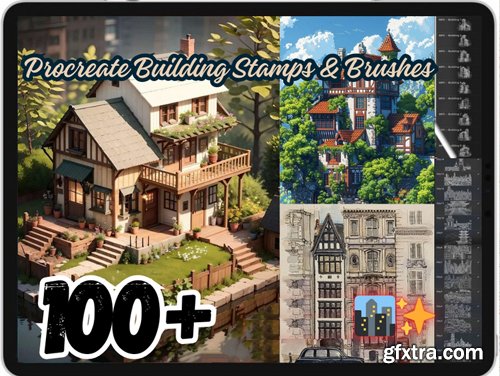 100+ Building Stamps & Brushes for Procreate