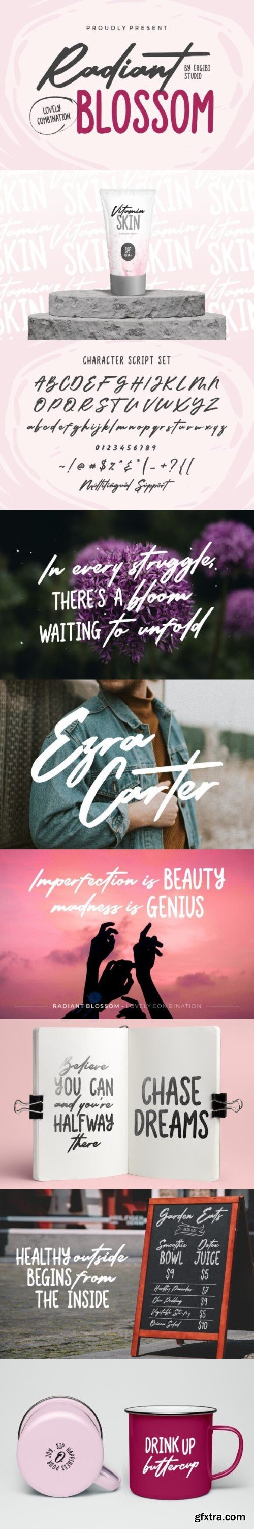 Radiant Blossom Font