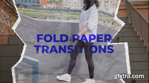 Videohive Fold Paper Transitions 54905541