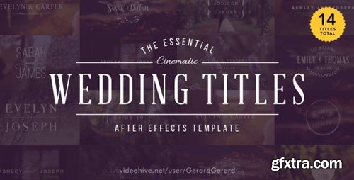 Videohive Wedding Titles 15927020