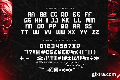 Warcry Techno Display Font C636M8G