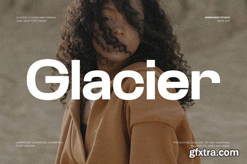 Glacier - A Clean and Minimal Font Family DNUS39D