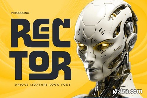 Rector - Unique Ligature Sci-fi Futuristic Font F8VBDUY