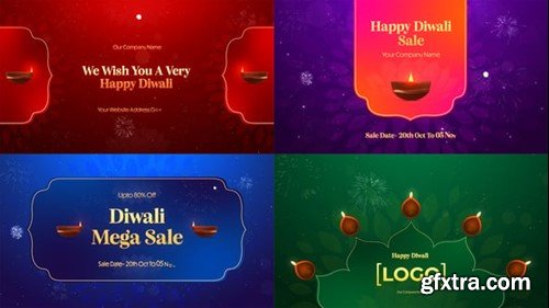 Videohive Diwali Wishes & Sale Pack 54930238