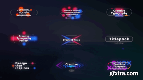 Videohive Deep Gradient Titles 54927900