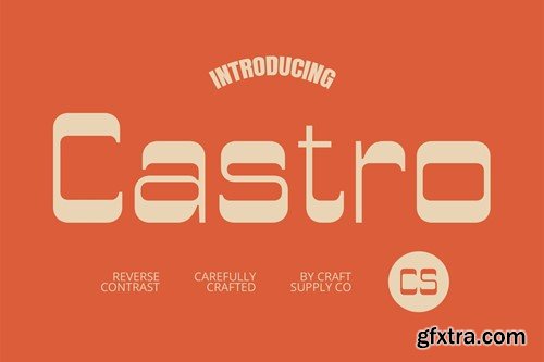 Castro – Reverse Contrast Font HR329HW