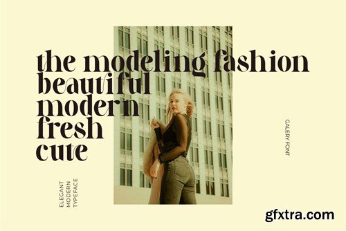 Galery - Elegant Modern Ligature Typeface 4MF5V6W