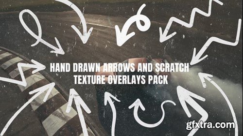 Videohive Hand Drawn Arrows and Scratch Overlays Pack 54931245