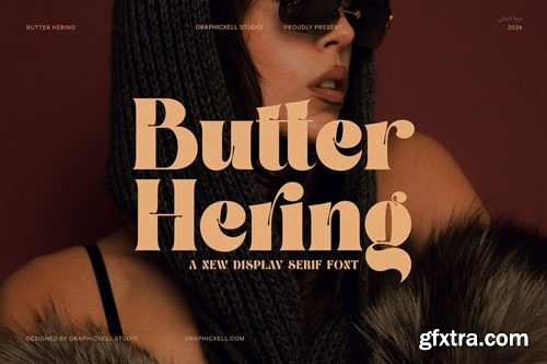 Butter Hering - Elegant Serif Font BM5T56F