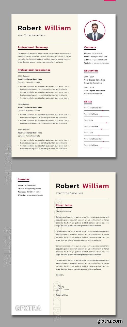 Professional Resume Template Layout 763772208