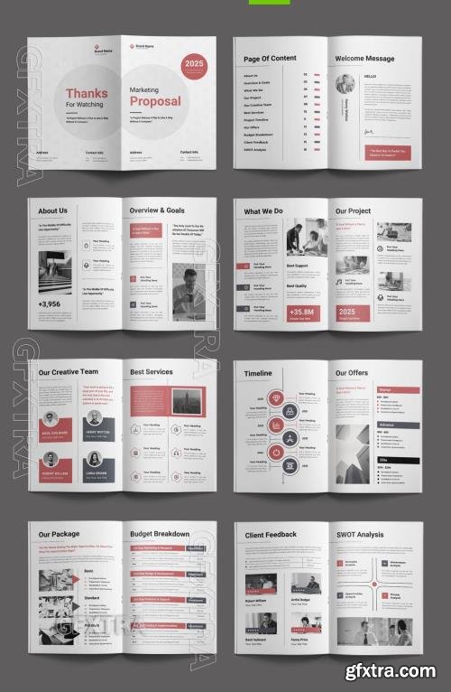 Marketing Proposal Layout Design Template 763771778