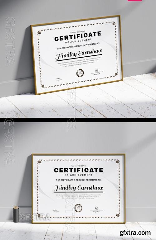 Classy Ornamental Certificate Layout 763771234