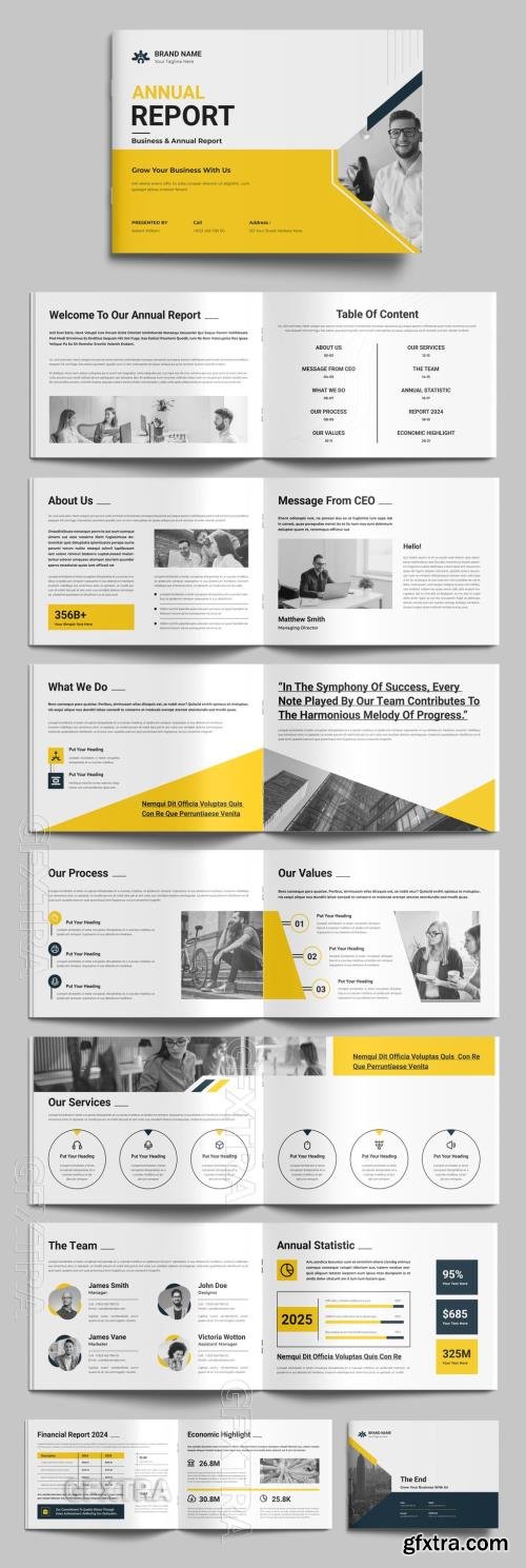 Annual Report Layout Landscape 752815703