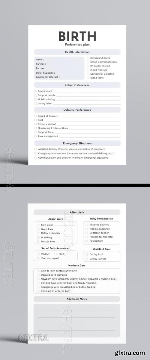 Birth Preferences Plan Template 766099883