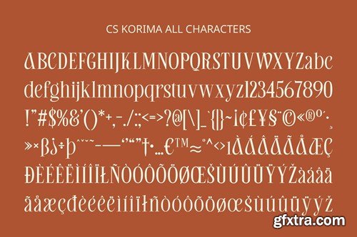 Korima – Elegant Font JJEMFVM