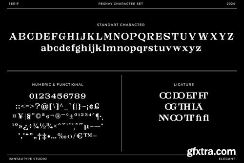 Resnay Display Serif Font 2FK4LQH