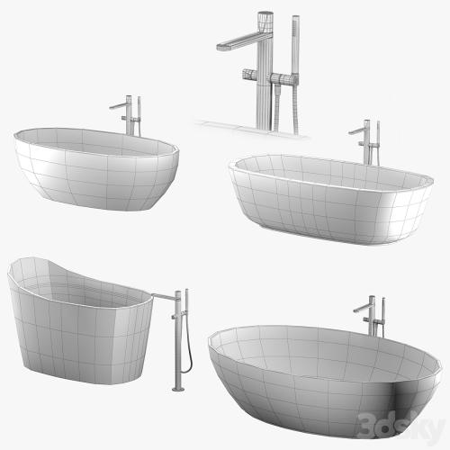 ANTONIO LUPI baths with faucets set 1