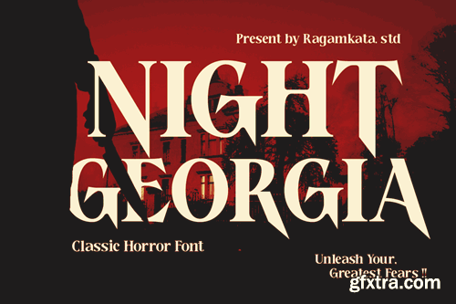 NIght Georgia - Horror Serif Font VBYHEZ7